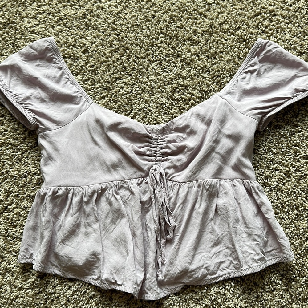xs mauve LA Hearts babydoll top